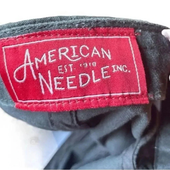 AMERICAN NEEDLE BLANK
“ELSTON WASHED”RAGLAN HAT IN WASHED BLACK SIZE ONE SIZE - Picture 8 of 11